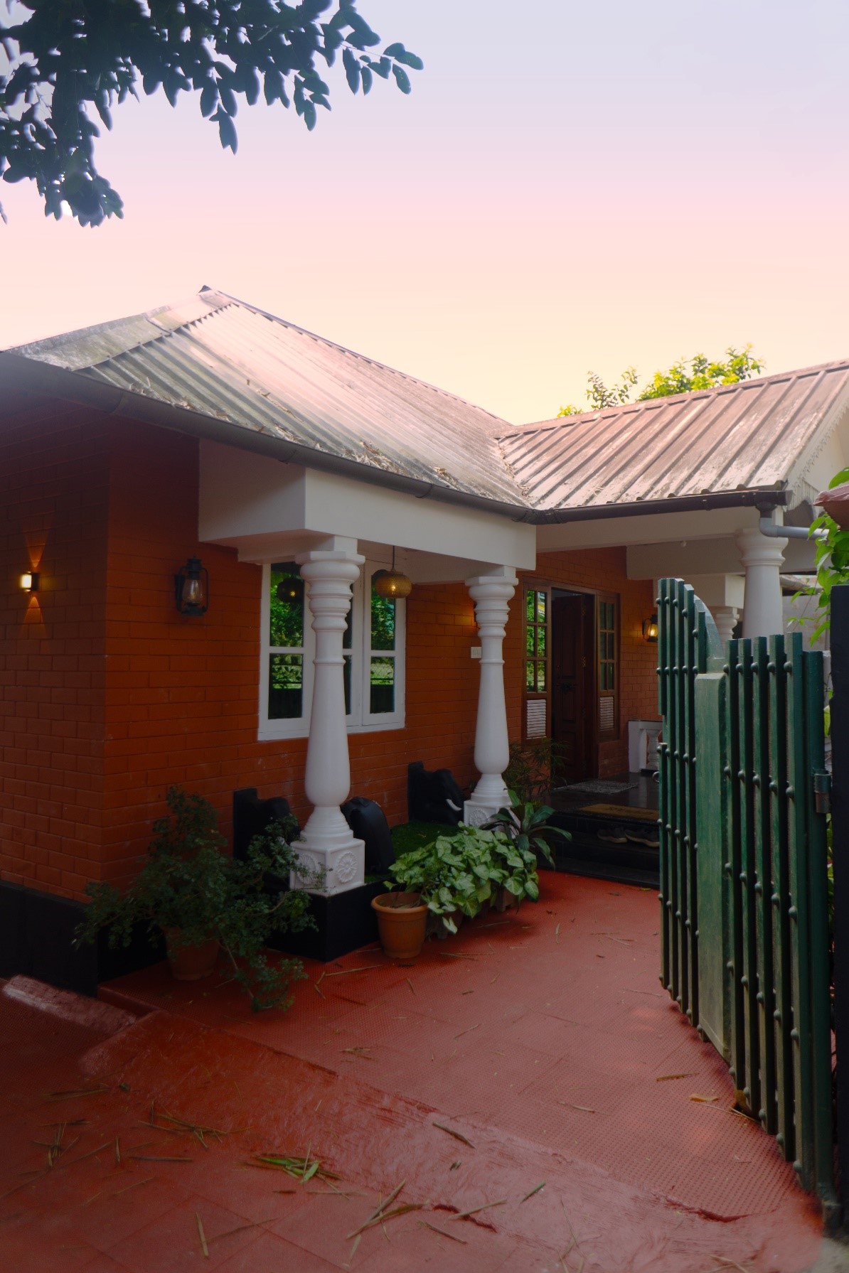 Riverside brick property