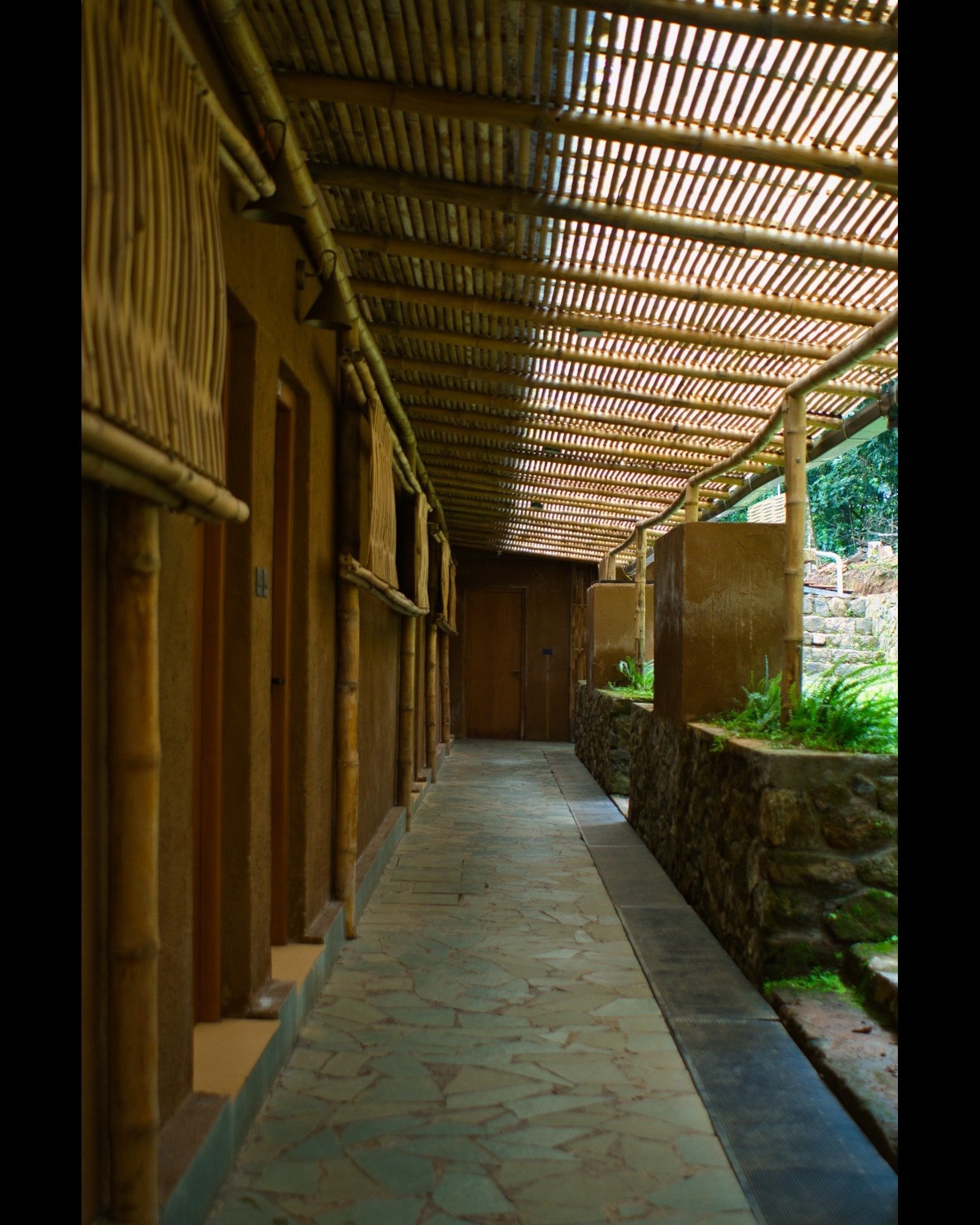 Bamboo architectural details at Jungle Park Resort